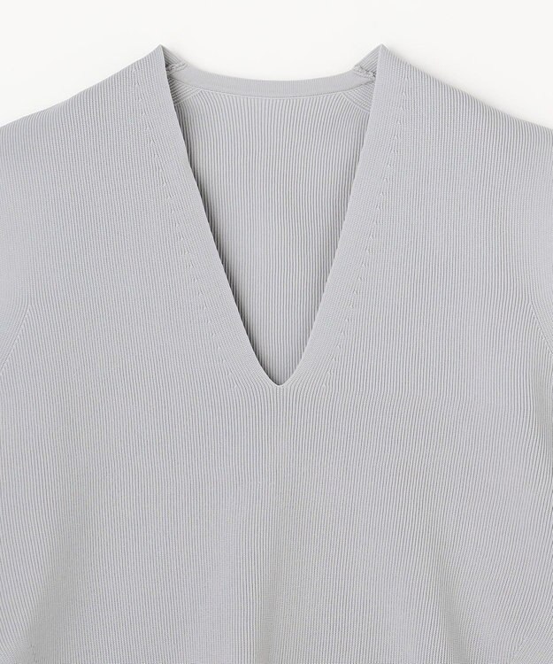 ANY Vネックニットベスト ライトグレー