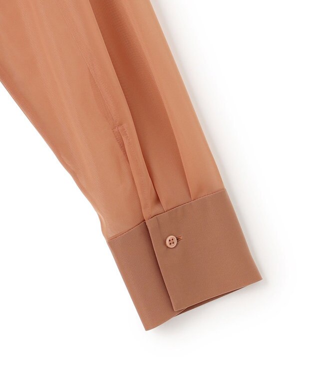 ICB L ハイゲージチュール ロングシャツ アンバーブラウン