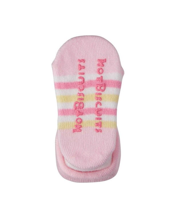 MIKI HOUSE HOT BISCUITS 【9-11cm】 キャラクターお顔ベビーソックス ピンク