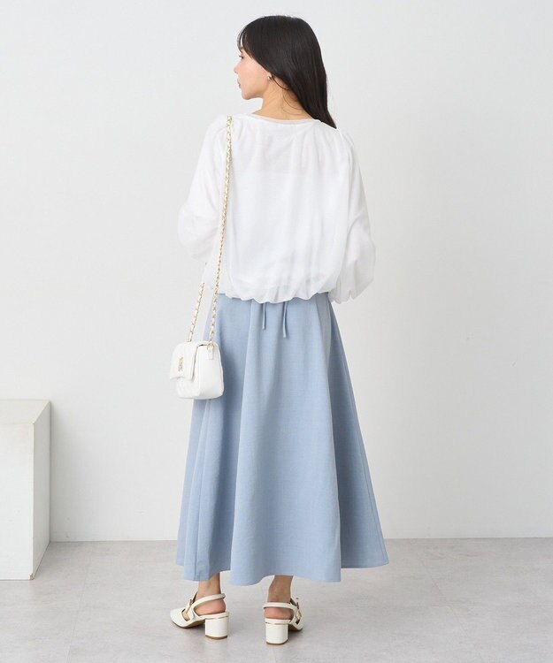 earth music&ecology シアーバルーンプルオーバー Ivory