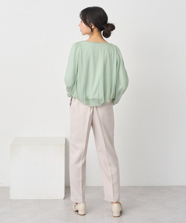 earth music&ecology シアーバルーンプルオーバー Mint