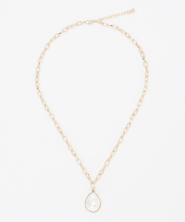 ANY パールチェーンネックレス ゴールド系