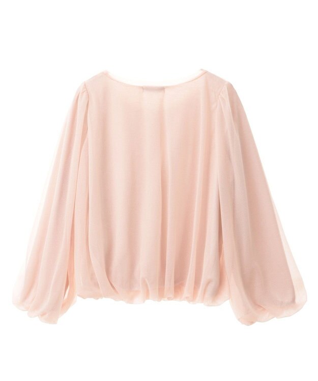 earth music&ecology シアーバルーンプルオーバー Pink Beige