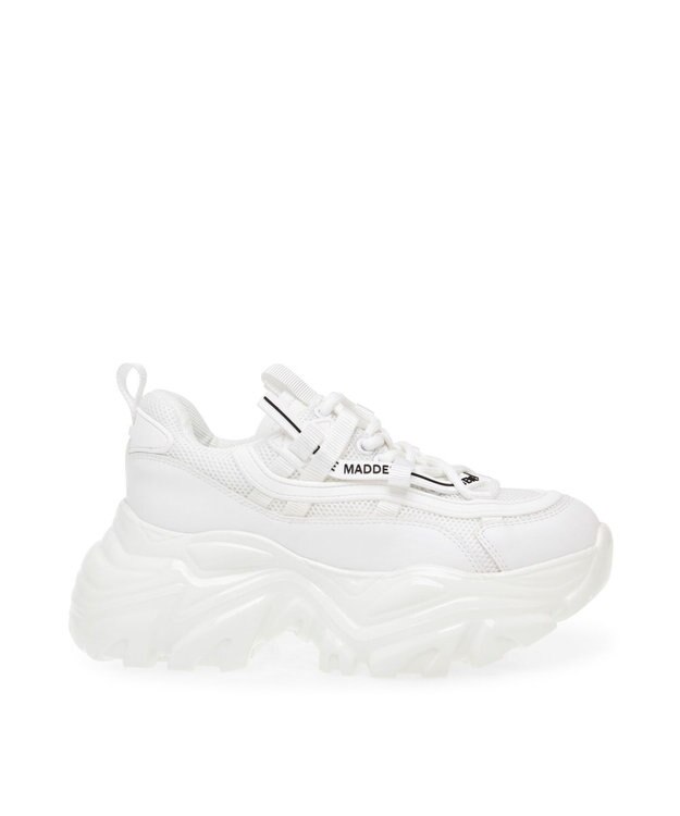 STEVE MADDEN RECOUPE 厚底ボリュームスニーカー ホワイト