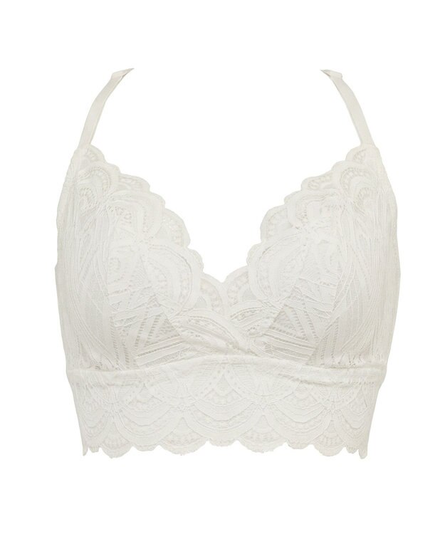 BRADELIS New York 【BRADELIS Me / ノンワイヤー】Lovely Back Bra26S1 補正下着 補整 ブラジャー 華やかなレースの見せインナー オフホワイト