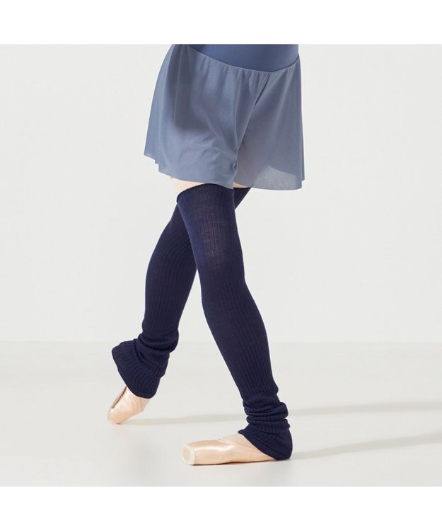 Chacott レッグウォーマー ネイビー