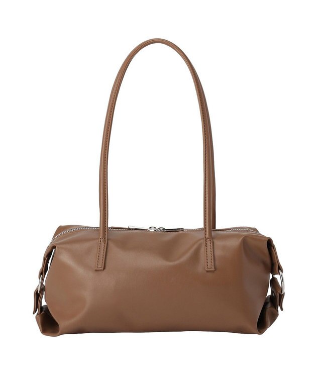 Green Parks スクエアボストンバッグ Brown