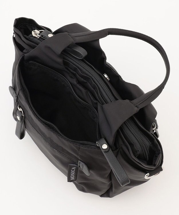 LA BAGAGERIE 【MONICA】ラウンド2WAYミニトートバッグ ブラック