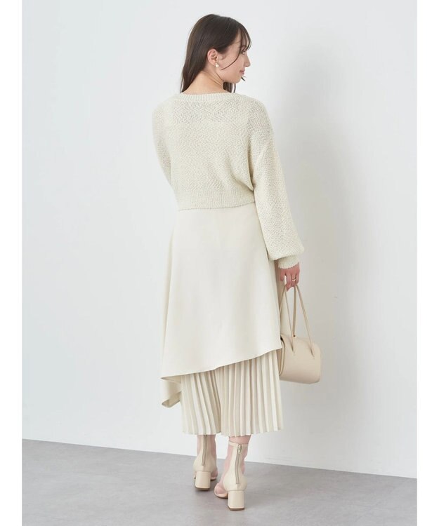 earth music&ecology ポコポコヤーンショートカーディガン Off White