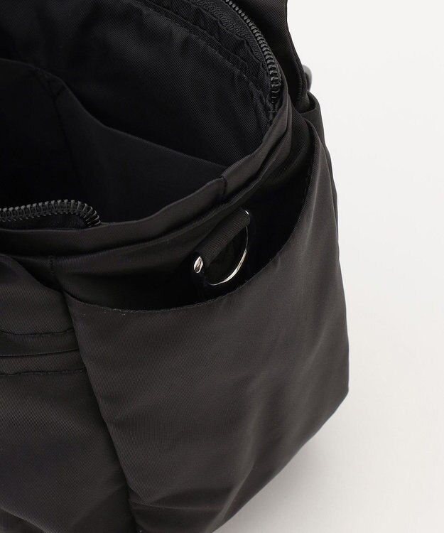 LA BAGAGERIE 【MONICA】ラウンド2WAYミニトートバッグ ブラック