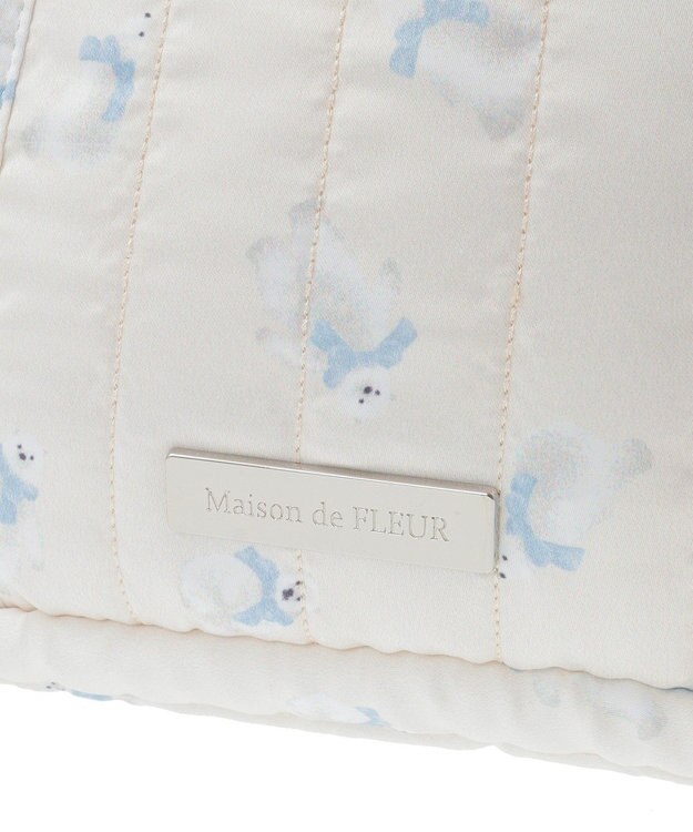 Maison de FLEUR シロクマキルトショルダーバッグ Ivory