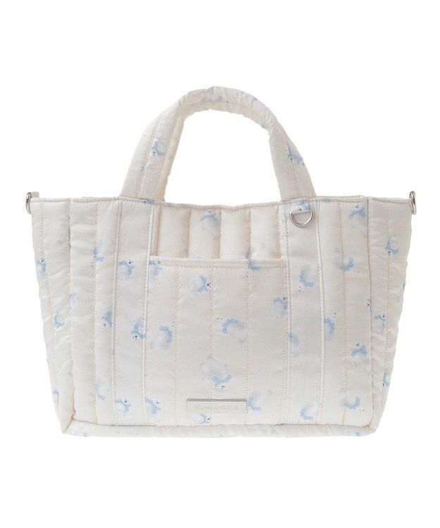 Maison de FLEUR シロクマキルトショルダーバッグ Ivory