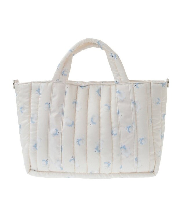 Maison de FLEUR シロクマキルトショルダーバッグ Ivory