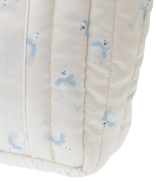 Maison de FLEUR シロクマキルトショルダーバッグ Ivory