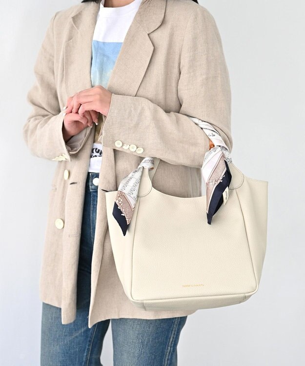 Marca 【伝統横濱スカーフ】モーツァルト  小判 シルクツイル スカーフ ネイビー