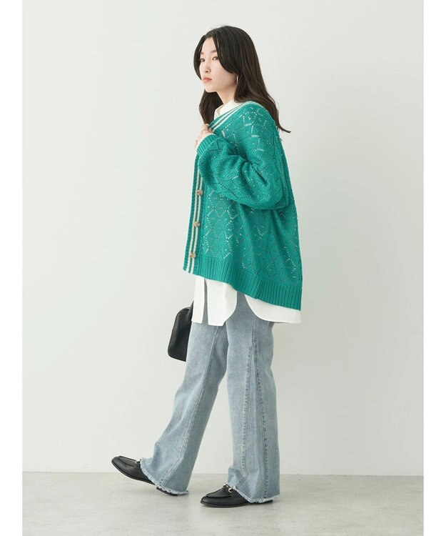 earth music&ecology ボーイズライクシャツ Off White