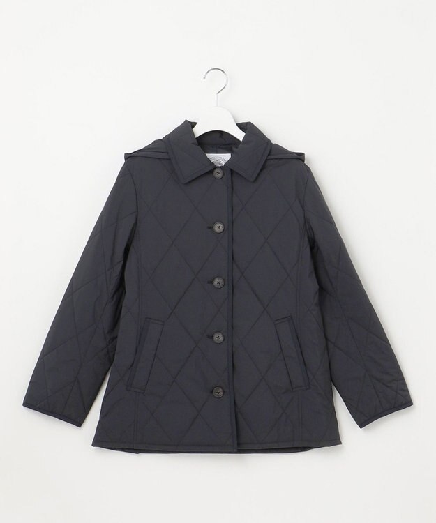 J.PRESS LADIES 【洗える・撥水】プレミアムBasicキルティング ショート コート ネイビー系