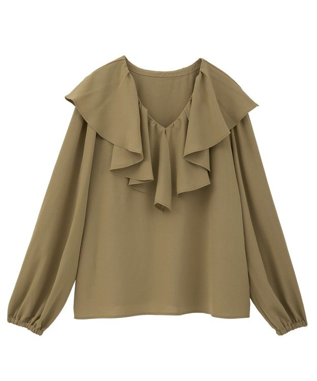 AMERICAN HOLIC フリルカラーブラウス Olive