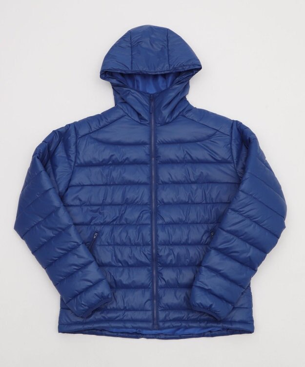 WEGO 【ユニセックス着用ITEM】コンパクトフィットパファーフーディー ブルー