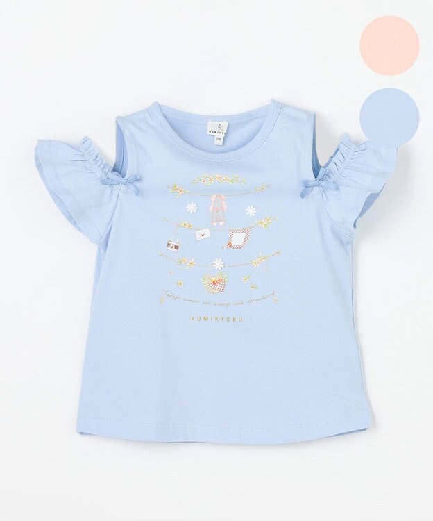 組曲 KIDS 【90-100㎝】 フルーティーブリーズTシャツ ブルー