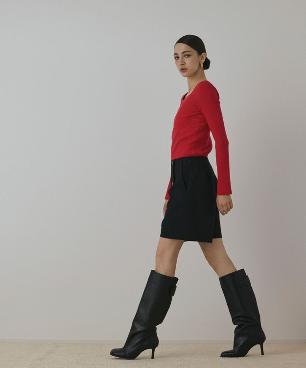 GRACE CONTINENTAL ダブルボタンショートパンツ ブラック