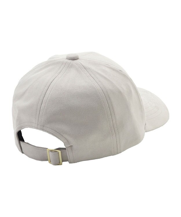 MOONBAT FURLA(フルラ)横刺繍スエード キャップ UVカット ライトグレー