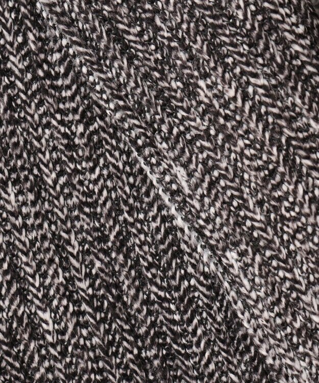 JOSEPH ABBOUD 【キングサイズ・軽量/ストレッチ/イージーケア】ツィーディーフリース ジャケット ブラック系