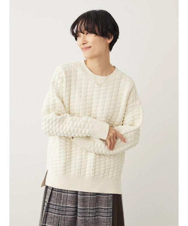 AMERICAN HOLIC エコカルットポコポコプルオーバー Ivory