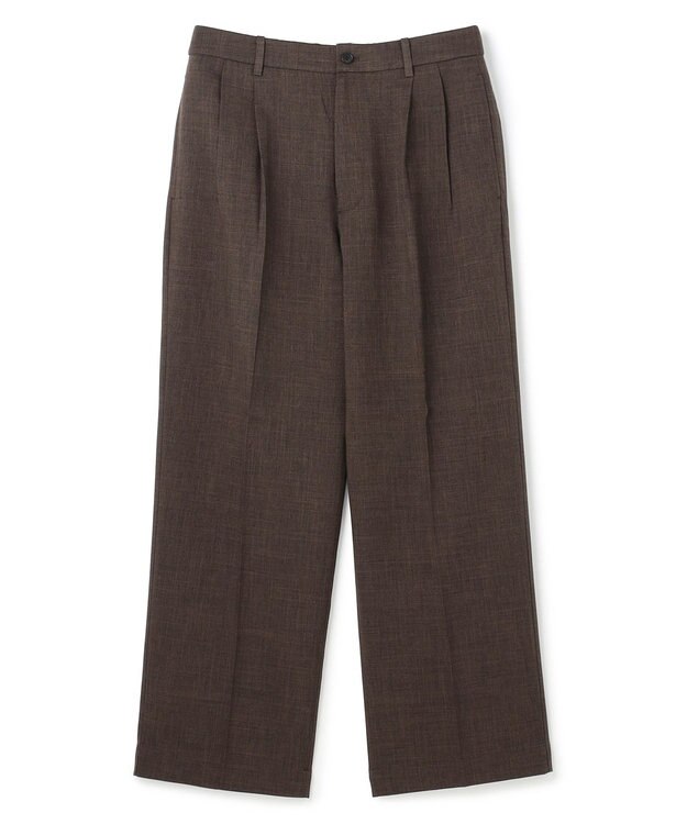 UNFILO MENS ウーリーノ 2タックスラックス ブラウン