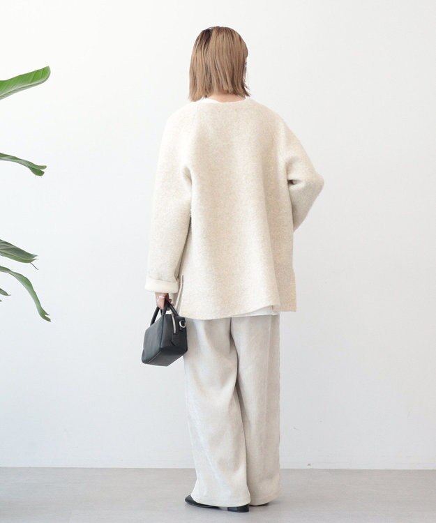 AMERICAN HOLIC Wフェイスラグランニットコーディガン Light Beige