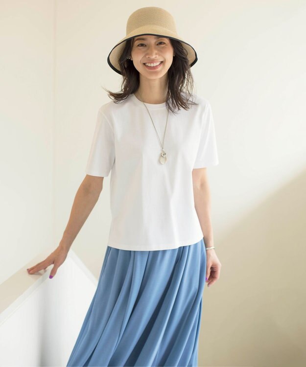 J.PRESS LADIES S ロゴ Tシャツ ホワイト系