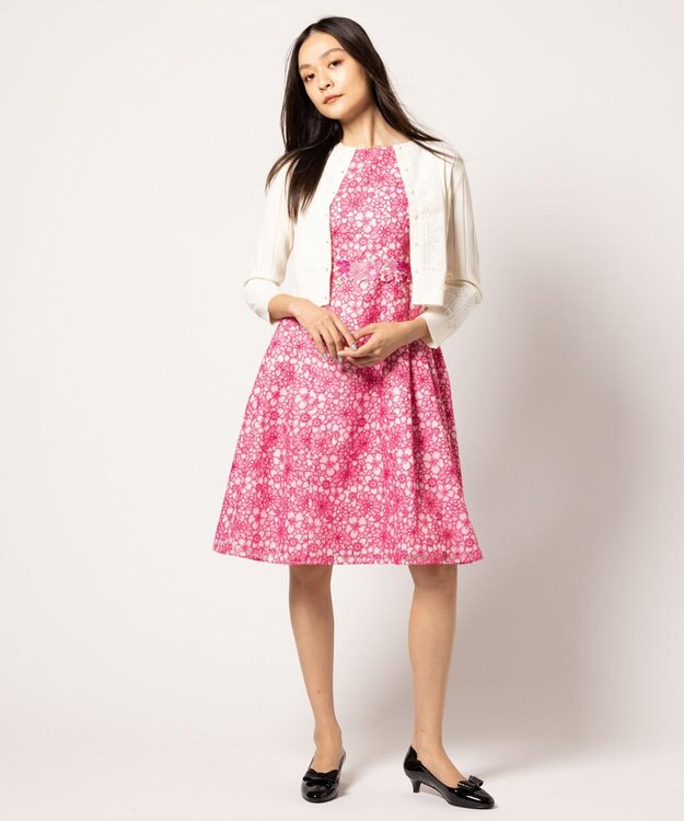 TOCCA LACE STREAM カーディガン オフ系