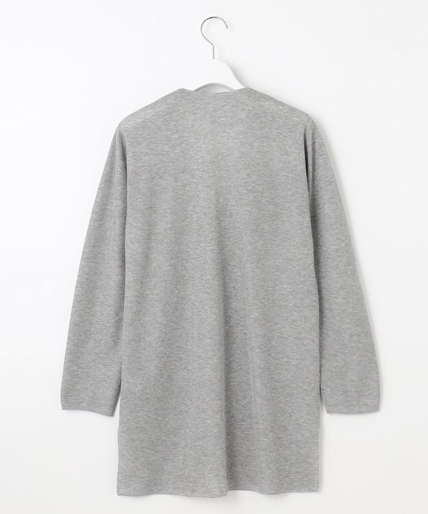 J.PRESS LADIES L 【洗える】Vis/Peスパーク ポケット カーディガン ライトグレー系