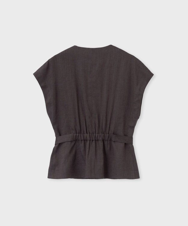 Paul Smith レーヨンリネン Vネックジレ ダークブラウン