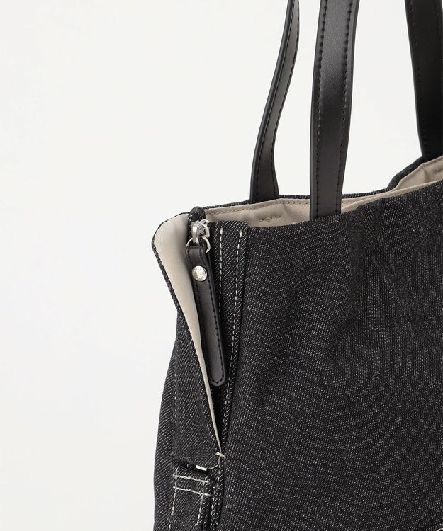 Y'SACCS デニムトートバッグ　Sサイズ ブラック【WEB限定カラー】