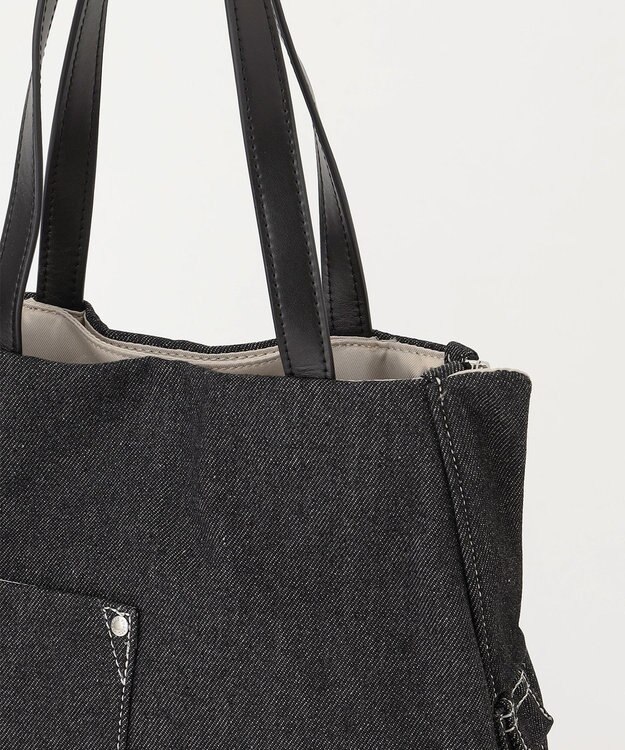 Y'SACCS デニムトートバッグ　Sサイズ ブラック【WEB限定カラー】