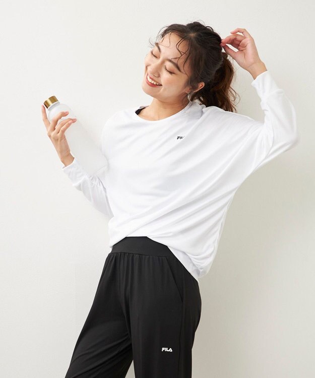 OP／FILA 【FILA】水陸両用フィットネスウェア 2点セット ホワイト