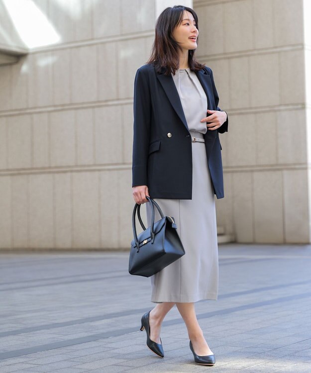 ANY SIS 【22.5~24.5cm】ローヒールレディライク パンプス ブラック