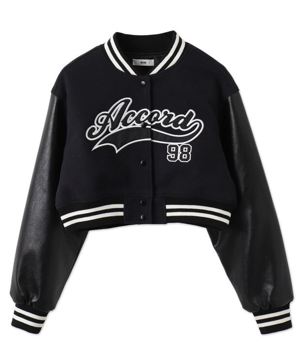 WEGO スタジアムロゴショートスタジャン ブラックその他