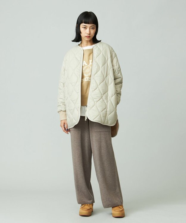 J.PRESS YORK STREET 【WOMEN】YALE × J.PRESS YORK STREET コラボショートスウェット ライトイエロー系