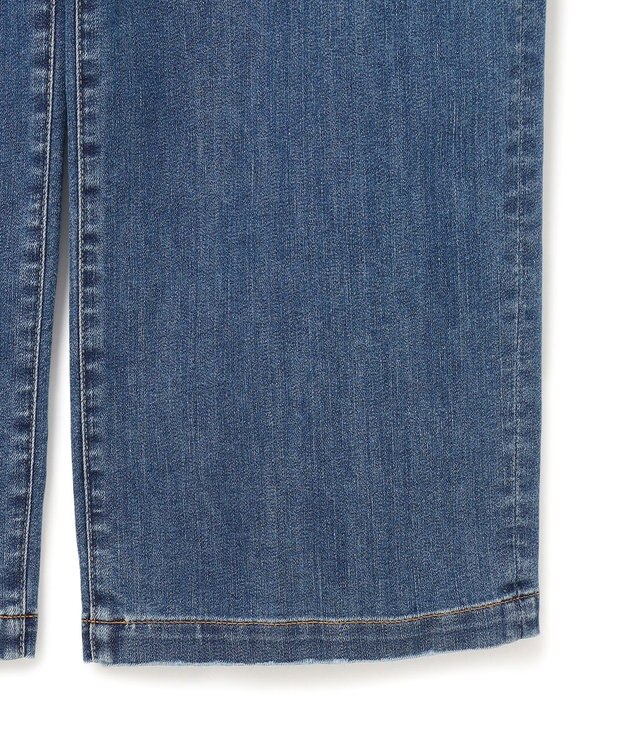 23区 【接触冷感】23区DENIM サマー ストレート ワイド パンツ ウォッシュドブルー系