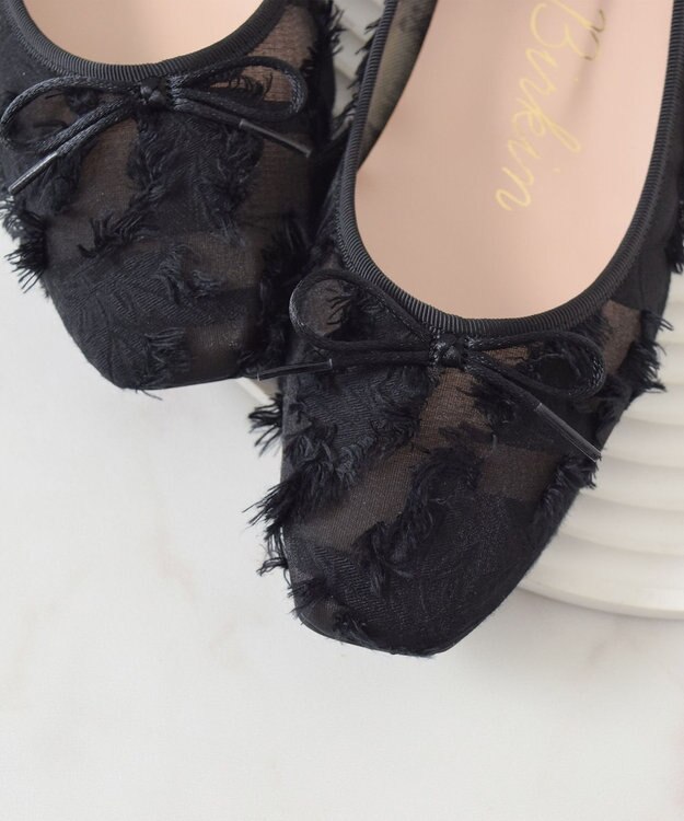 Bridget Birkin 【Bridget Birkin】シアージャガードパンプス ブラック雑材