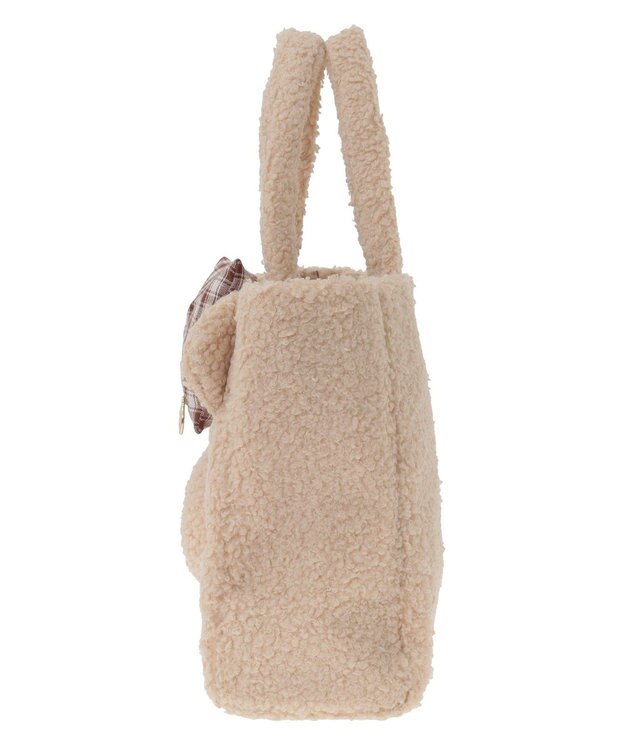 Maison de FLEUR リボンベアショルダートートバッグ Beige