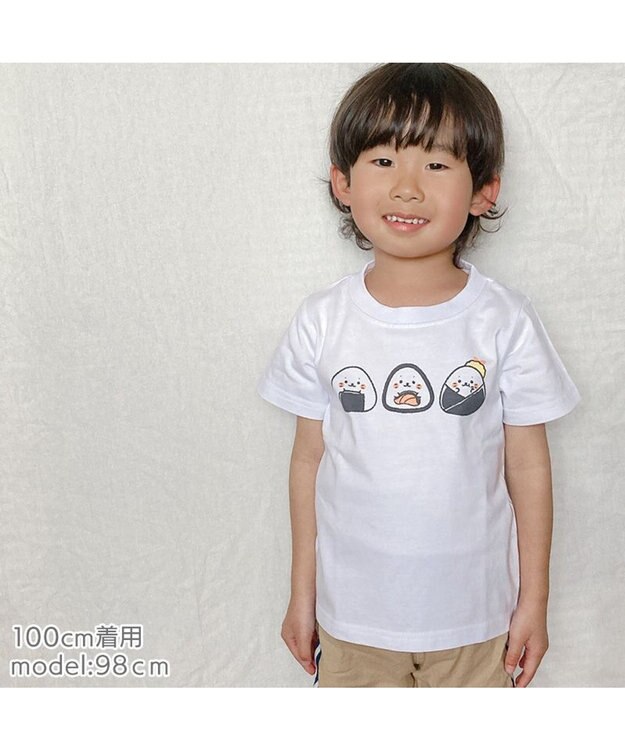 Mother garden しろたん キッズ Ｔシャツ 《おにぎり柄》 おにぎり柄