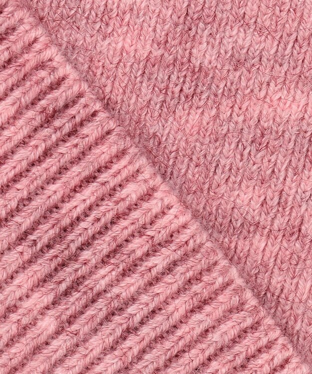 SHARE PARK LADIES ソフトタッチＶネックニット ピンク