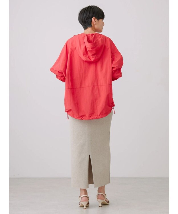 AMERICAN HOLIC ポケッタブル撥水加工アノラックパーカー Red