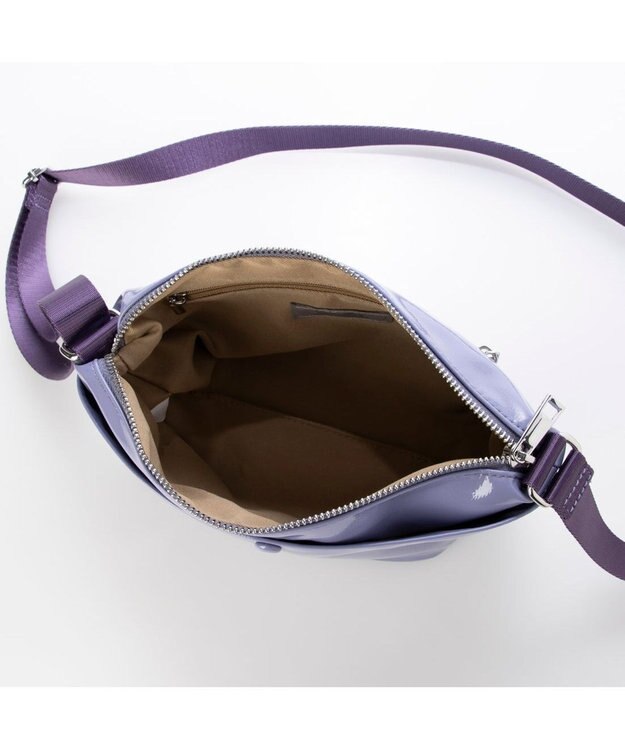 UNBILLION カシュカシュ cachecache / ソフトエナメル舟型ショルダー ラベンダー