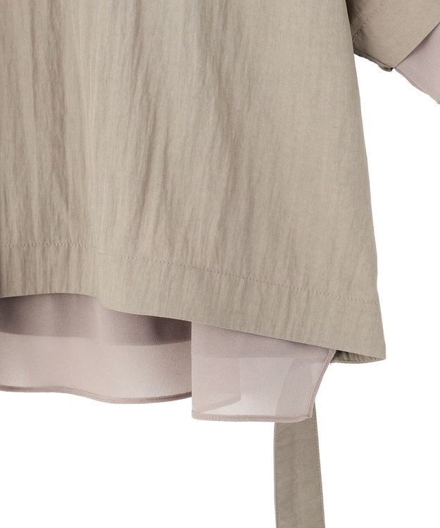 YECCA VECCA 【UVカット/遮熱/接触冷感】COOL袖シアージャケット Gray Beige