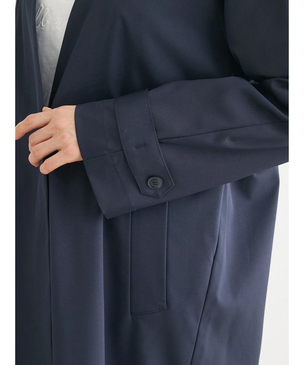 Green Parks 撥水加工　ケア楽着流しコート Navy
