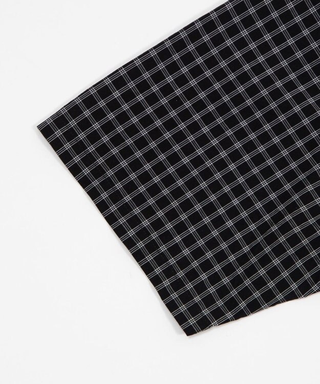 WEGO 【ユニセックス着用ITEM/MLサイズ展開】ミニチェックシャツ（SS） ブラックチェック1